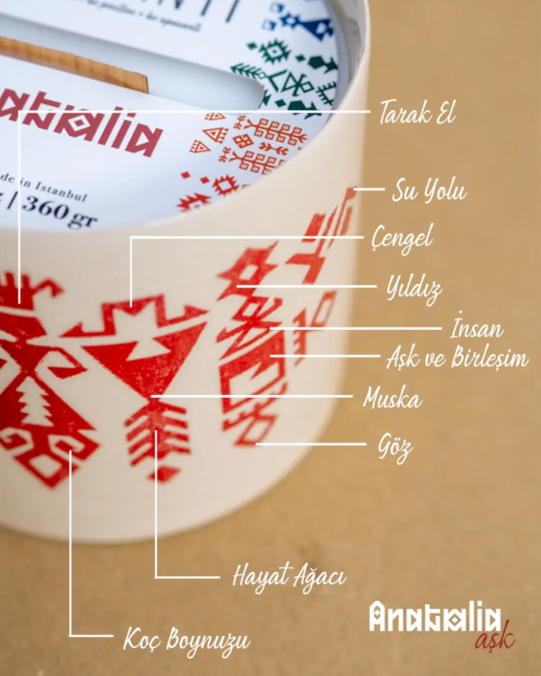 Anatolia (Aşk) Mum Large - Görsel 7